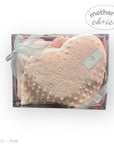 M/C GIFT BOX SHERPA BLANKET &amp; PILLOW SET PINK