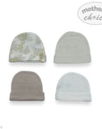 M/C 4PK BEANIE SET FLOWERS