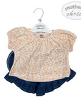 INF GIRLS 2PC SET WITH DENIM SKIRT 6-12M