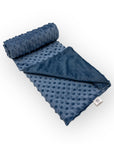 M/C BUBBLE SHERPA RECEIVER WITH SECURITY BLANKET BLUE