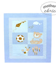 MOTHERS CHOICE INFANTS CUTWORK BLANKET SOCCER BEAR