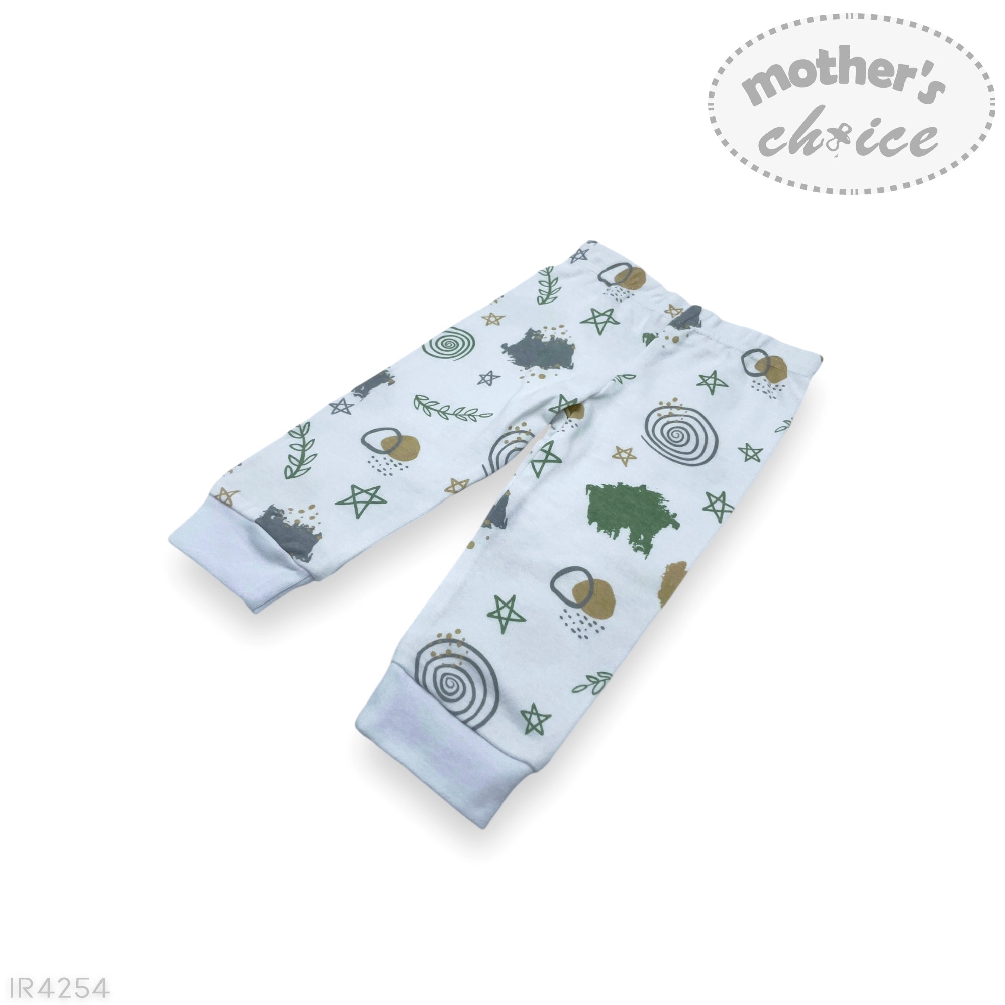 M/C 2 PACK LEGGINGS  &#39;MINT ART&#39;  0-3M