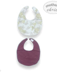 M/C 2 PACK FANCY BIBS BUTTERFLY