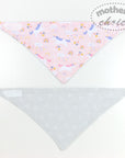 100% COTTON 4 PACK BANDANA BIBS UNICORN