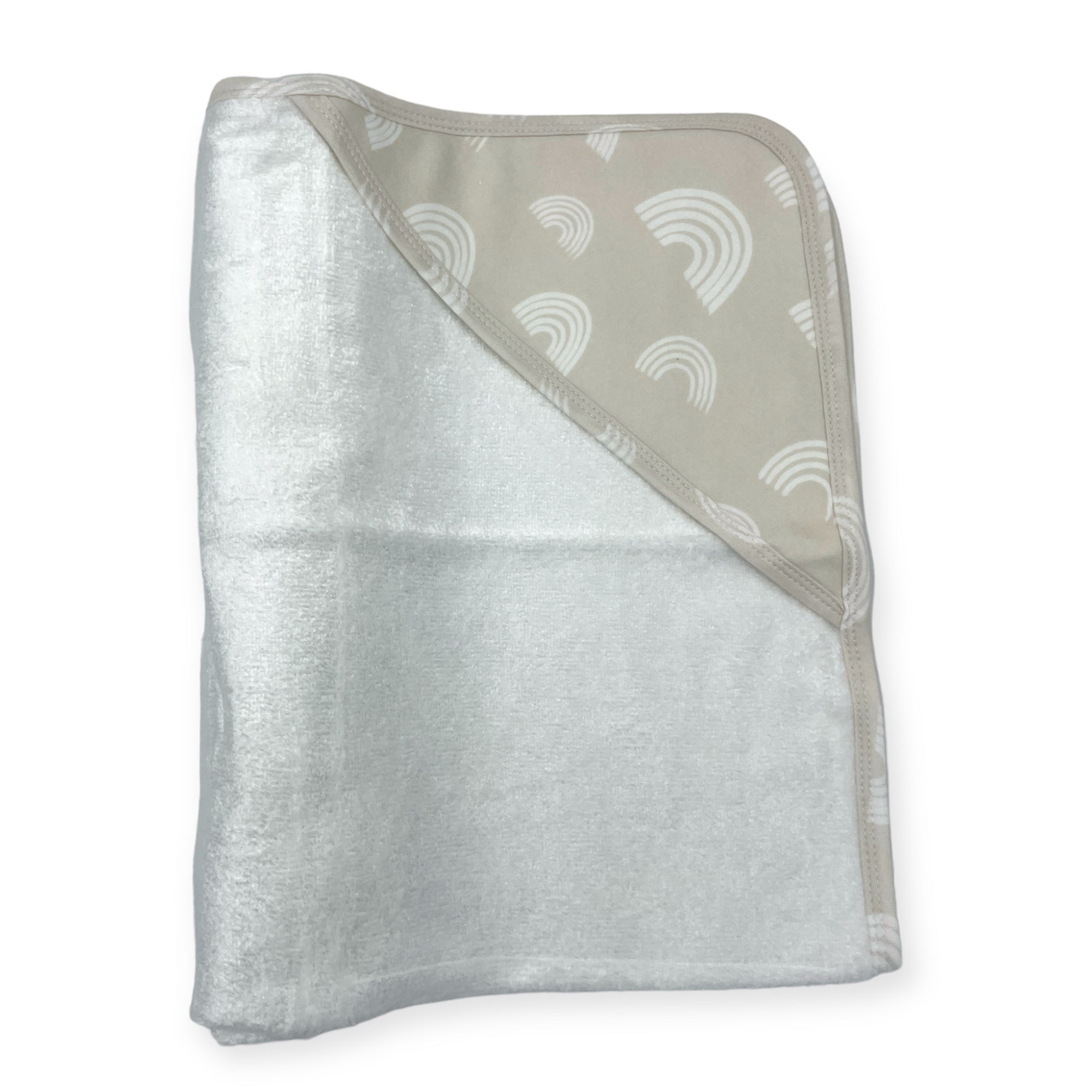M/C BAMBOO HOODED TOWEL STONE