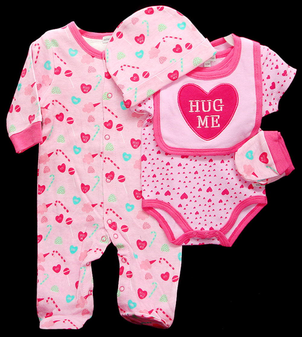 100% COTTON 5 PC STARTER PACK &#39;HUG ME&#39;