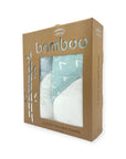 M/C BAMBOO 2PK  HOODED TOWEL BLUE