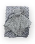 M/C BUBBLE SHERPA RECEIVER WITH SECURITY BLANKET GREY