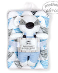 MC SUPER SOFT PLUSH BLANKET WITH BUDDY 'BLUE BEAR'