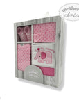 M/C 5 PCS GIFT SET PINK ELEPHANT