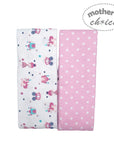 2 PACK FLANNEL RECEIVER GIRLS POLKA/UNICORN