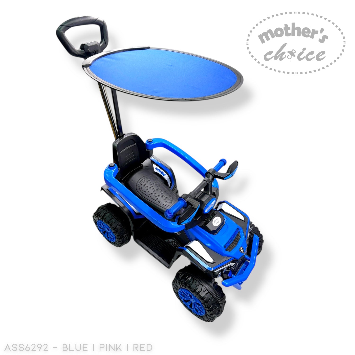 MOTHERS CHOICE RIDE ON CAR WITH CANOPY