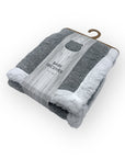 M/C SHERPA FLEECE BLANKET GREY