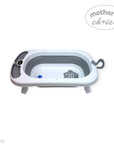 FOLDABLE BABY BATHTUB WITH THERMOMETER AND STAND