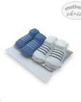 M/C 4PK BIB AND SOCKS SET BLUE