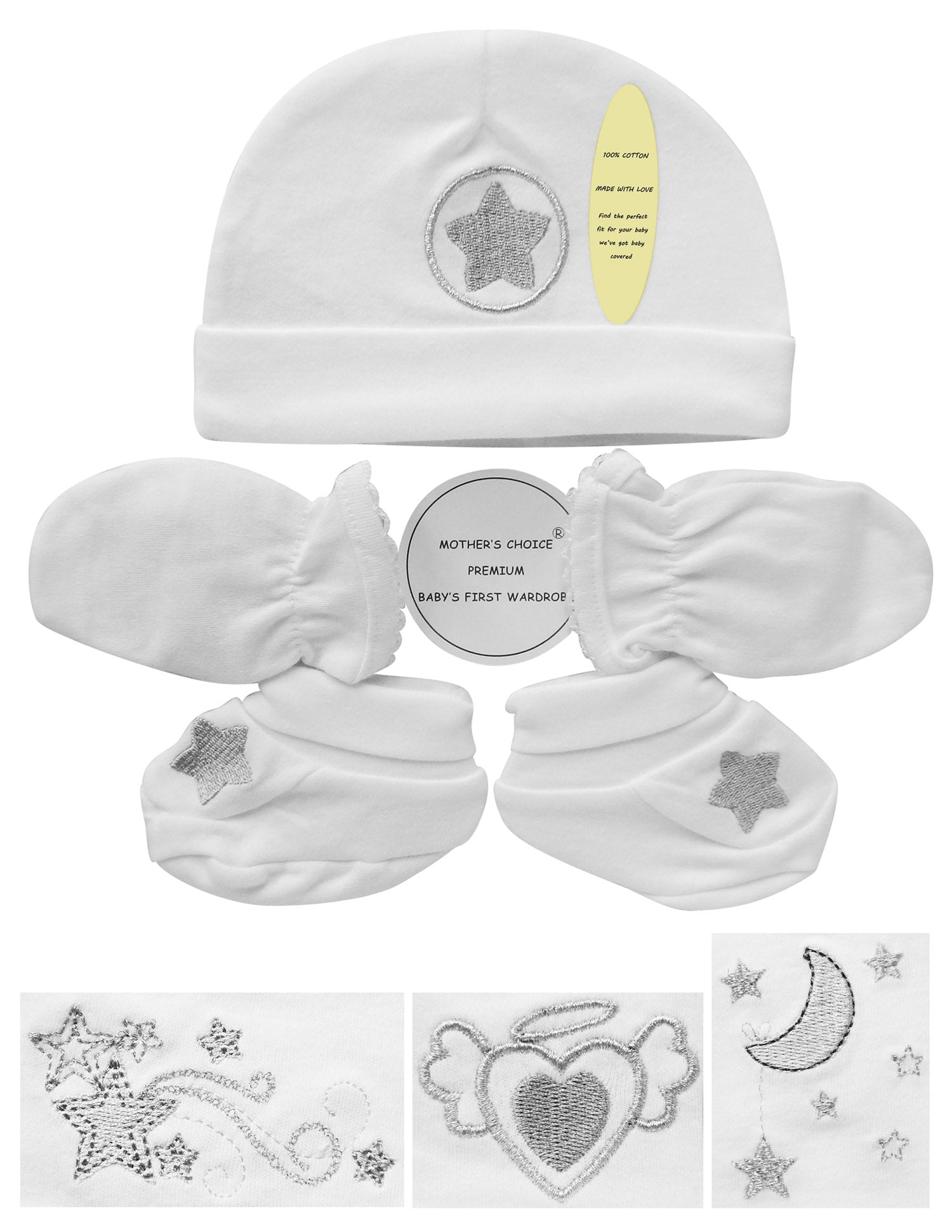 INFANTS 3 PIECE WHITE  VALOUR SET