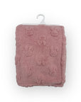 M/C SINGLE LAYER JACQUARD BLANKET PINK