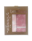 M/C BAMBOO 2PK BURPERS PINK