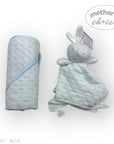 M/C SHERPA BLANKET & RABBIT  DUDU BLUE