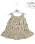 M/C MUSLIN S/L DRESS 12M