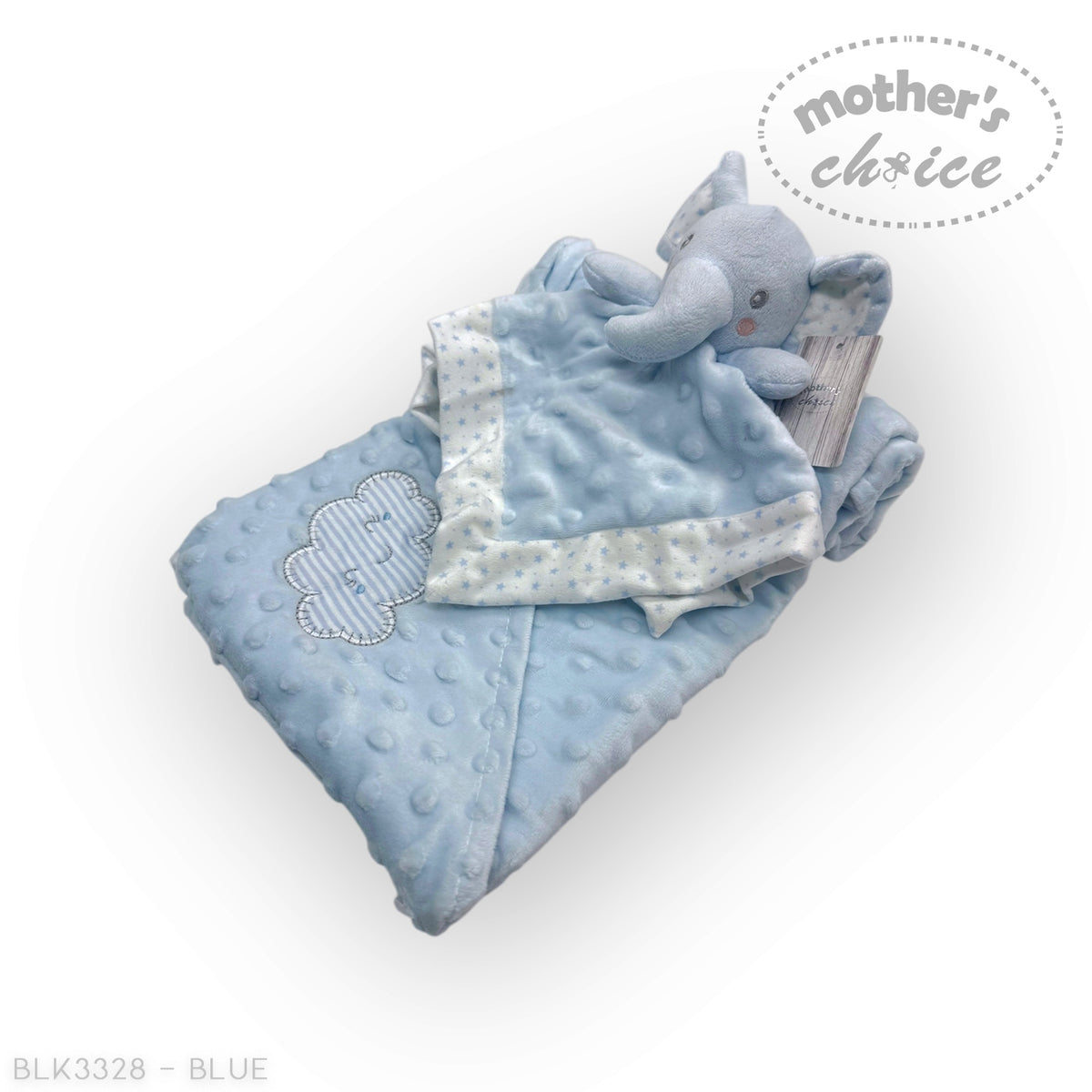 M/C SHERPA BLANKET &amp; ELEPHANT DUDU BLUE