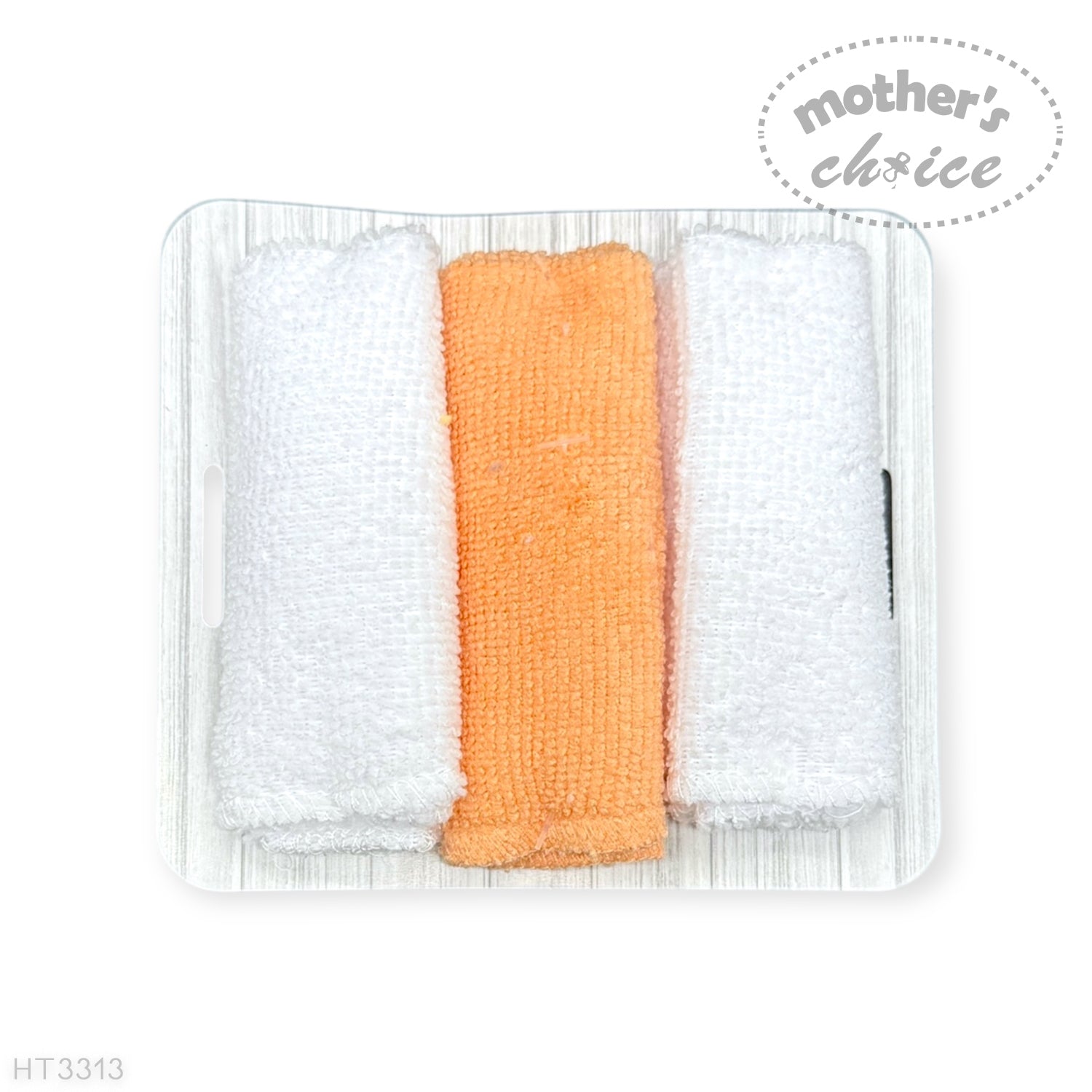 M/C 3PC HOODED TOWELS AND 3PC FACECLOTHS SWEET AS A PEACH