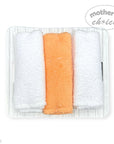 M/C 3PC HOODED TOWELS AND 3PC FACECLOTHS SWEET AS A PEACH