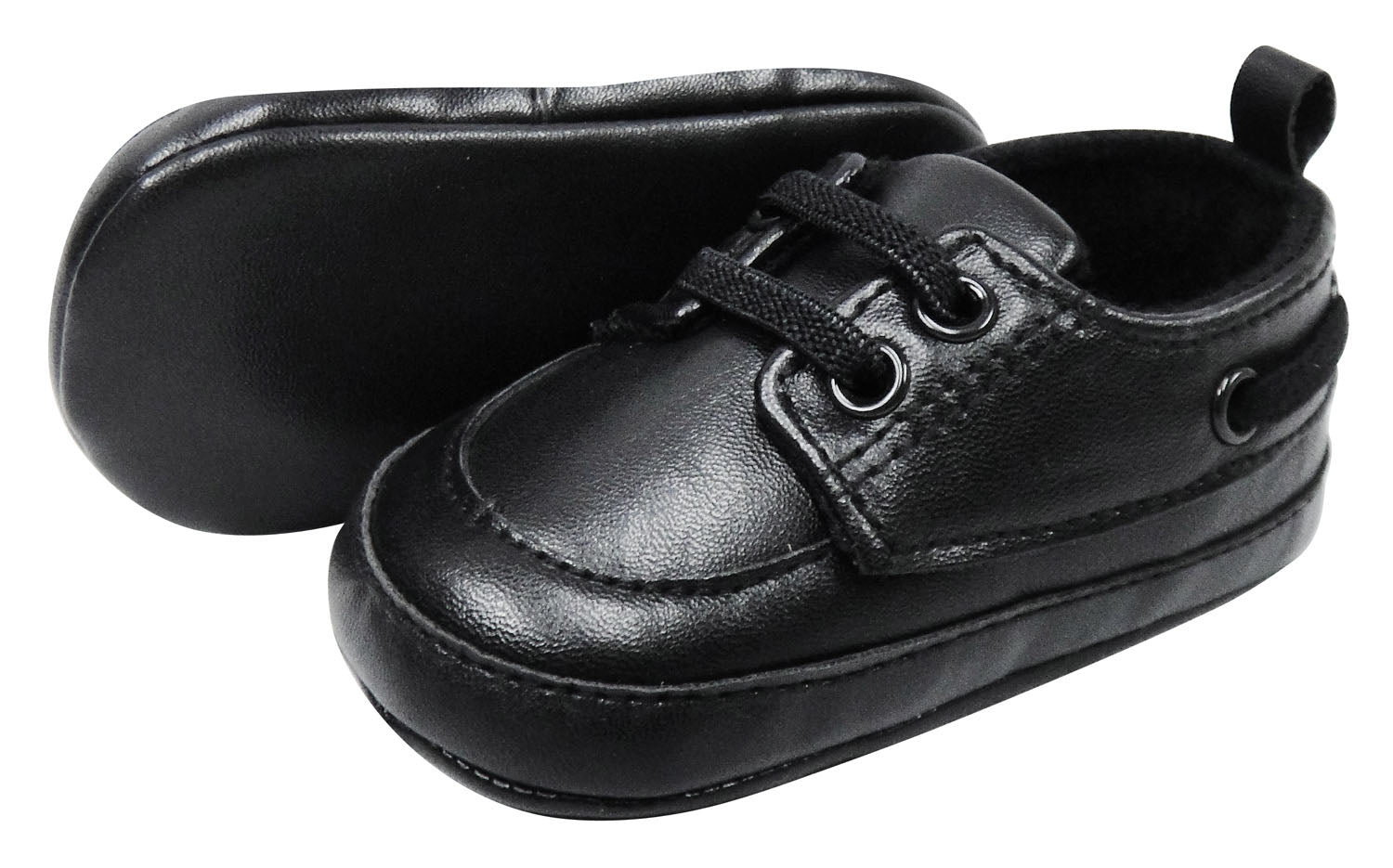 BABY BOYS BLACK LACE UP