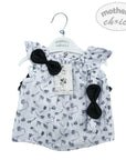 INF GIRLS DENIM 3PC SET 0-3M