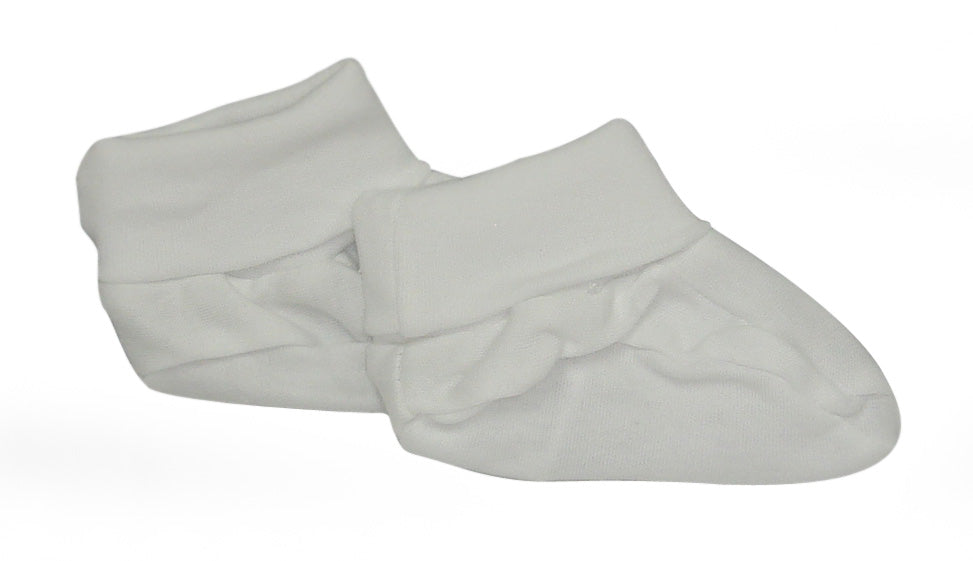 INFANTS 100% COTTON BOOTIES WHITE