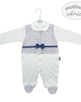 M/C GIRLS ROMPER L/S SKY FLOWERS 3M