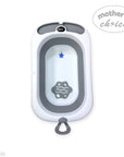 FOLDABLE BABY BATHTUB WITH THERMOMETER AND STAND