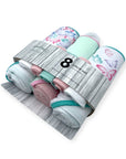 M/C TOWEL &amp; FACECLOTH BUTTERFLY